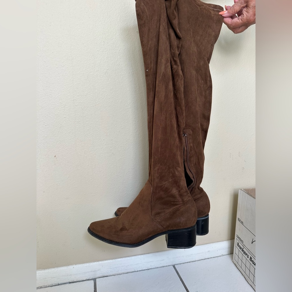 Brown Thigh High Boots